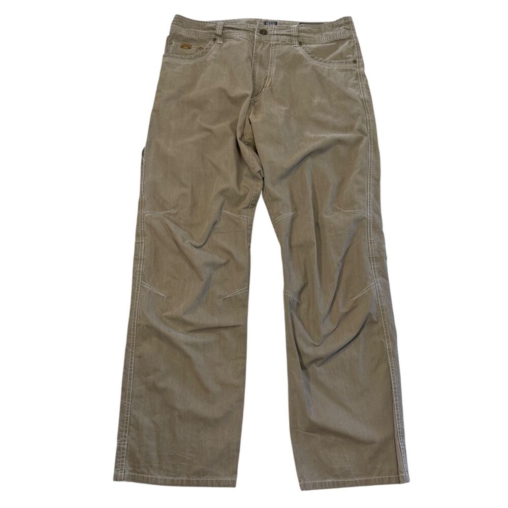 Kuhl Revolvr Rogue Pants Mens 34 x 32 Khaki Outdoor Hiking Quick-Dry Patina Dye
